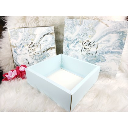 {READY STOCK} 1 Set Gift Box [Box + Paper Bag] Festival Wedding Valentine Days Door/Party Gift Box 伴手礼盒结婚喜糖盒包装盒手提袋套装