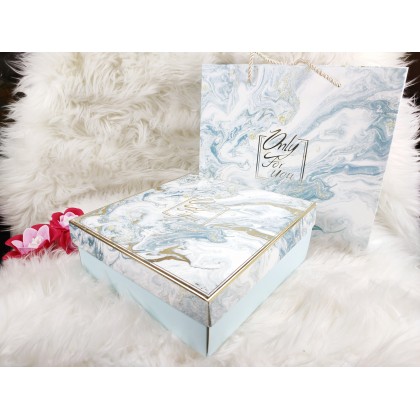 {READY STOCK} 1 Set Gift Box [Box + Paper Bag] Festival Wedding Valentine Days Door/Party Gift Box 伴手礼盒结婚喜糖盒包装盒手提袋套装