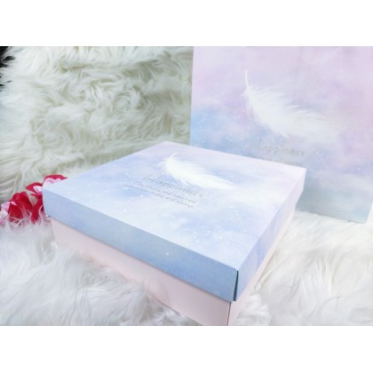 {READY STOCK} 1 Set Gift Box [Box + Paper Bag] Festival Wedding Valentine Days Door/Party Gift Box 伴手礼盒结婚喜糖盒包装盒手提袋套装