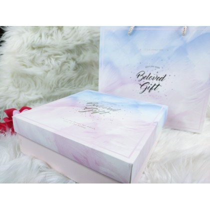 {READY STOCK} 1 Set Gift Box [Box + Paper Bag] Festival Wedding Valentine Days Door/Party Gift Box 伴手礼盒结婚喜糖盒包装盒手提袋套装