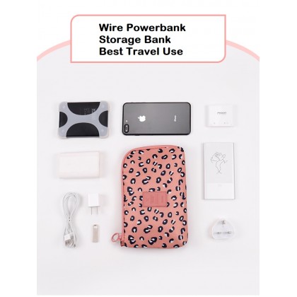 {M'SIA STOCK} Perfect Travel Organizer Bag USB Charging Ear Phone Storage Bag Pouch 多功能电源数据线充电器便携 Beg Wire Power Bank