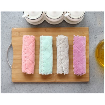 25*25cm Kitchen Dish Towel Rag Non-stick Oil Double-layer Dish Cloth Kitchen Cleaning Wipes 1pcs 家用双面抹布 25*25cm Kitchen Dish Towel Rag Non-stick Oil Double-layer Dish Cloth Kitchen Cleaning Wipes 1pcs 家用双面抹布