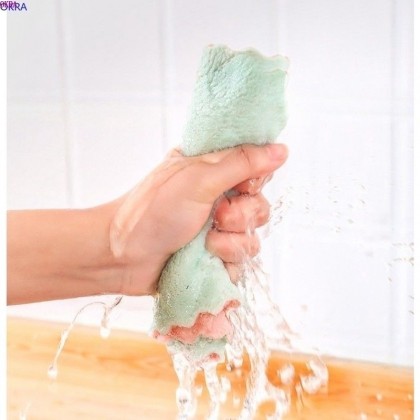 25*25cm Kitchen Dish Towel Rag Non-stick Oil Double-layer Dish Cloth Kitchen Cleaning Wipes 1pcs 家用双面抹布 25*25cm Kitchen Dish Towel Rag Non-stick Oil Double-layer Dish Cloth Kitchen Cleaning Wipes 1pcs 家用双面抹布