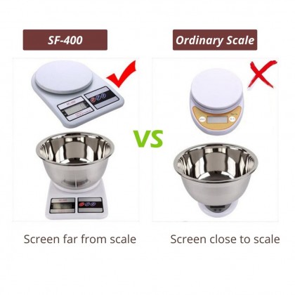 {M'SIA STOCK} SF-400 Digital LCD Scale High Precision Electronic Kitchen Scale Food Weighing Scale 厨房烘焙电子秤 Penimbang Kek