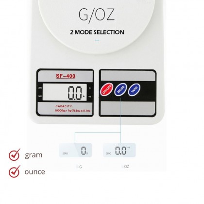 {M'SIA STOCK} SF-400 Digital LCD Scale High Precision Electronic Kitchen Scale Food Weighing Scale 厨房烘焙电子秤 Penimbang Kek