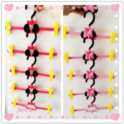 Mickey/Minnie/Hello Kitty/Winnie The Pooh Cartoon Baby Kids Plastic Clothes/Pants Hanger 儿童卡通裤架小孩宝宝塑料实心晾衣架裙 Mickey/Minnie/Hello Kitty/Winnie The Pooh Cartoon Baby Kids Plastic Clothes/Pants Hanger 儿童卡通裤架小孩宝宝塑料实心晾衣架裙