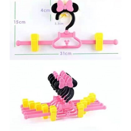 Mickey/Minnie/Hello Kitty/Winnie The Pooh Cartoon Baby Kids Plastic Clothes/Pants Hanger 儿童卡通裤架小孩宝宝塑料实心晾衣架裙 Mickey/Minnie/Hello Kitty/Winnie The Pooh Cartoon Baby Kids Plastic Clothes/Pants Hanger 儿童卡通裤架小孩宝宝塑料实心晾衣架裙