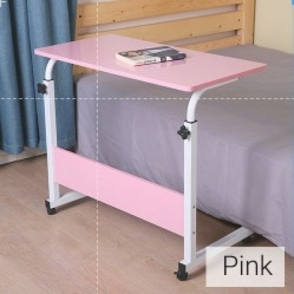 {READY STOCK} Multifunctional Lifting Laptop Computer Study Table BedSide Adjustable With Wheels床边升降桌可移动电脑桌Meja Komputer
