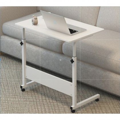 {READY STOCK} Multifunctional Lifting Laptop Computer Study Table BedSide Adjustable With Wheels床边升降桌可移动电脑桌Meja Komputer