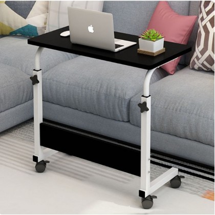 {READY STOCK} Multifunctional Lifting Laptop Computer Study Table BedSide Adjustable With Wheels床边升降桌可移动电脑桌Meja Komputer