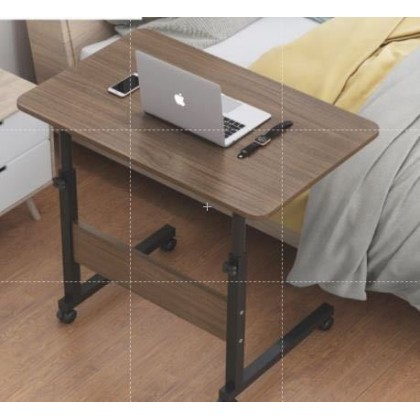 {READY STOCK} Multifunctional Lifting Laptop Computer Study Table BedSide Adjustable With Wheels床边升降桌可移动电脑桌Meja Komputer