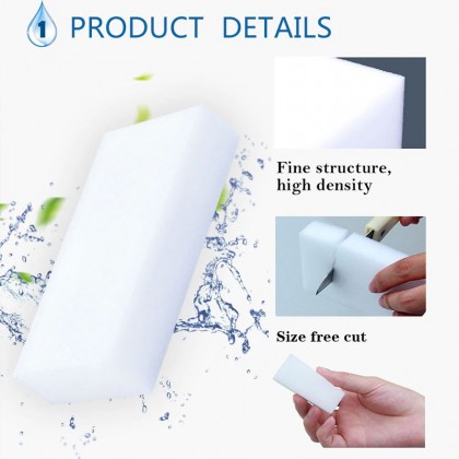 {READY STOCK} 1pcs White Nano Magic Cleaning Sponge Kitchen Powerful Decontamination Cleaning Descaling Sponge 去污强力纳米海绵 {READY STOCK} 1pcs White Nano Magic Cleaning Sponge Kitchen Powerful Decontamination Cleaning Descaling Sponge 去污强力纳米海绵