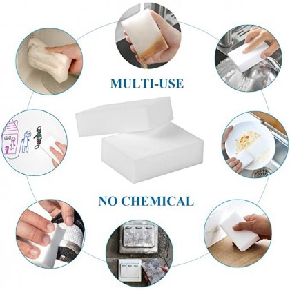 {READY STOCK} 1pcs White Nano Magic Cleaning Sponge Kitchen Powerful Decontamination Cleaning Descaling Sponge 去污强力纳米海绵 {READY STOCK} 1pcs White Nano Magic Cleaning Sponge Kitchen Powerful Decontamination Cleaning Descaling Sponge 去污强力纳米海绵