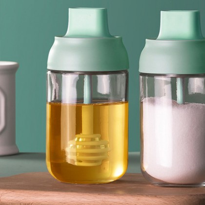 {M'SIA STOCK} Kitchen Glass Seasoning Bottle Spice Jar Sealed Condiment Bottle Household Condiment Jar防潮调味罐Balang Rempah