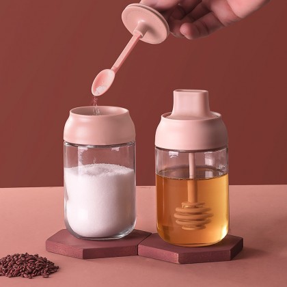 {M'SIA STOCK} Kitchen Glass Seasoning Bottle Spice Jar Sealed Condiment Bottle Household Condiment Jar防潮调味罐Balang Rempah