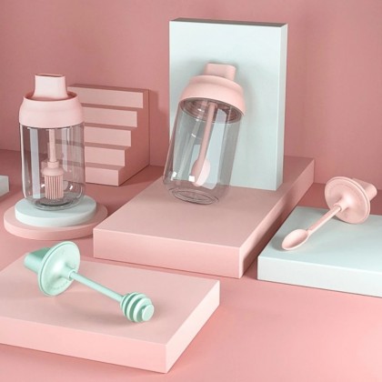 {M'SIA STOCK} Kitchen Glass Seasoning Bottle Spice Jar Sealed Condiment Bottle Household Condiment Jar防潮调味罐Balang Rempah