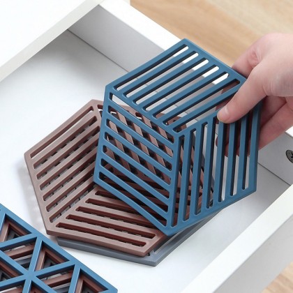 {M'SIA STOCK} Silicone Heat Insulation Pad Nordic Style Anti-heat Hot Pot Table Mat Coaster Pad Cup Mat Coffee Pad 隔热垫防滑