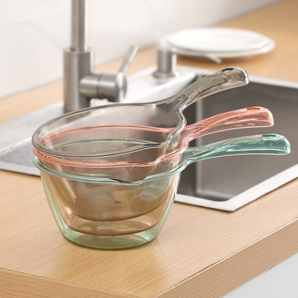 {READY STOCK} Multifunctional Household Thickened Long Handle Plastic Water Scoop 水瓢家用厨房塑料水勺Plastic Dipper/Gayung Mandi
