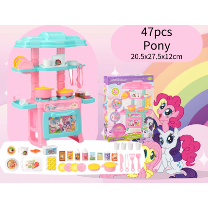 {M'SIA STOCK} Mini Kids Kitchen Play Set Tableware Frozen/Hello Kitty/Princess Pretend Toys 过家家厨房儿做饭 Mainan Masak Masak