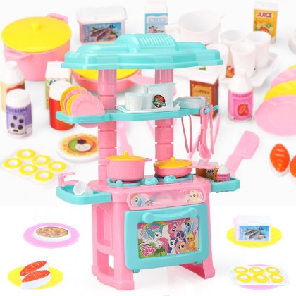 {M'SIA STOCK} Mini Kids Kitchen Play Set Tableware Frozen/Hello Kitty/Princess Pretend Toys 过家家厨房儿做饭 Mainan Masak Masak