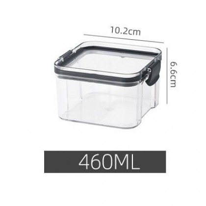 460ml Food Storage Transparent Plastic Airtight Multigrain Storage Container High Quality 方形透明密封收纳罐 Jar Simpanan