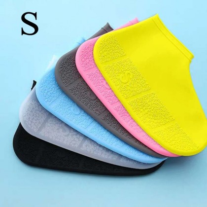S size Waterproof Shoes Cover Environmental Protection Reusable Anti-Slip S尺码硅胶鞋套防水加厚防滑 Penutup Kasut Kalis Air S size Waterproof Shoes Cover Environmental Protection Reusable Anti-Slip S尺码硅胶鞋套防水加厚防滑 Penutup Kasut Kalis Air