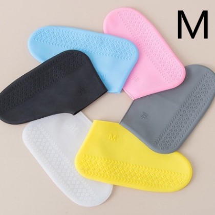 M size Waterproof Shoes Cover Environmental Protection Reusable Anti-Slip M尺码硅胶鞋套防水加厚防滑 Penutup Kasut Kalis Air