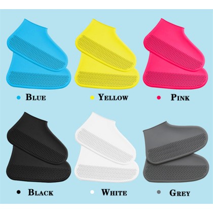 M size Waterproof Shoes Cover Environmental Protection Reusable Anti-Slip M尺码硅胶鞋套防水加厚防滑 Penutup Kasut Kalis Air