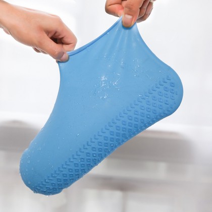 L size Waterproof Shoes Cover Environmental Protection Reusable Anti-Slip L尺码硅胶鞋套防水加厚防滑 Penutup Kasut Kalis Air