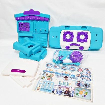 {M'SIA STOCK} Frozen Cooking Food Kitchen Simulation Kids Toys  冰雪奇缘厨房儿童过家家 