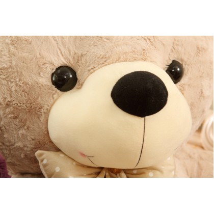 {M'SIA STOCK} Polka Dot Tie Teddy Bear SOFTTOYS/PLUSHTOYS/KIDSTOYS/DOLL 80CM 波点领结泰迪熊娃娃玩具公仔80厘米 Anak Patung