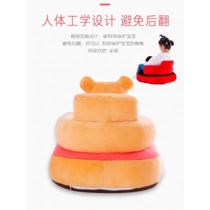  {M'SIA STOCK} Baby Sofa Support Seat Learning To Sit Plush Toys Travel Car 爆款现货宝宝学座椅毛绒玩具婴儿学坐椅儿童沙发 Bantal Duduk