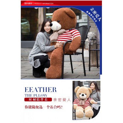 Dress Teddy Bear SOFTTOYS/PLUSHTOYS/KIDSTOYS/DOLL 80CM 毛衣泰迪熊娃娃玩具公仔80厘米