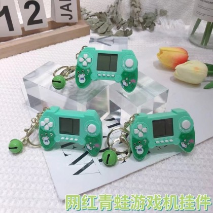 Tik Tok Frog Tetris Games Key Chain   网红蛙蛙方块游戏钥匙圈