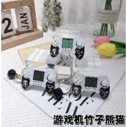 Panda Tetris Games Key Chain   熊猫盼达方块游戏钥匙圈