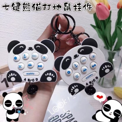 Panda Whac A Mole Key Chain   熊猫盼达打地鼠钥匙圈