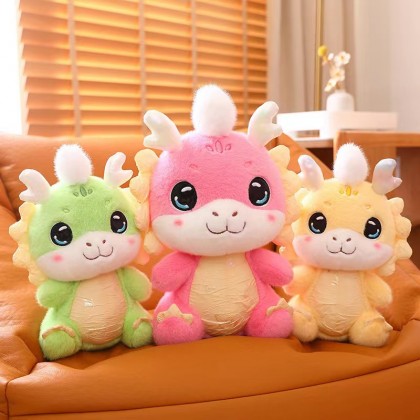 Colorful New Year Dragon 35cm   新年彩色富贵龙 35厘米