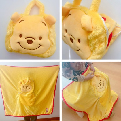 Winnie Pooh Soft Blanket   维尼噗噗熊绒被单 