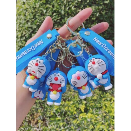 Funny Emoji Doraemon Key Chain   搞怪表情包叮当猫钥匙圈