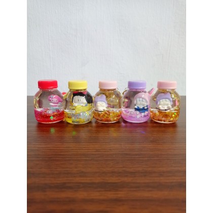 Bottle Princess Dwarfs Liquid Key Chain   小矮人公主流沙瓶子钥匙圈