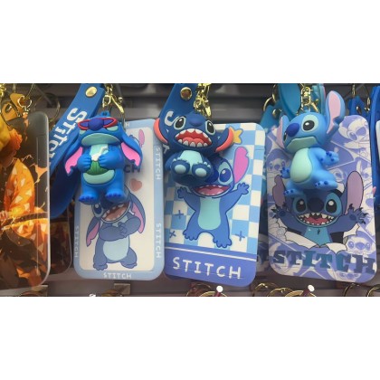 Lilo Stitch Card Holder Key Chain   星际宝贝史迪仔卡夹钥匙圈