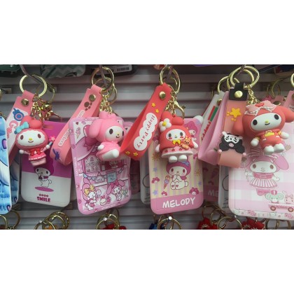 Melody Card Holder Key Chain   美乐蒂卡夹钥匙圈