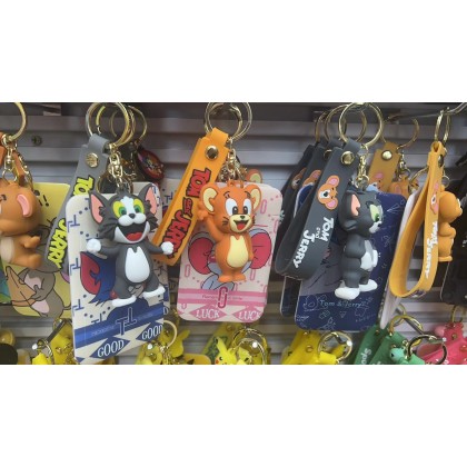 Tom & Jerry Card Holder Key Chain   汤姆猫与杰瑞卡夹钥匙圈