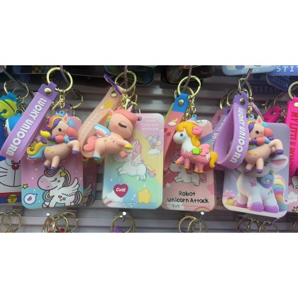 Unicorn Card Holder Key Chain   独角马卡夹钥匙圈