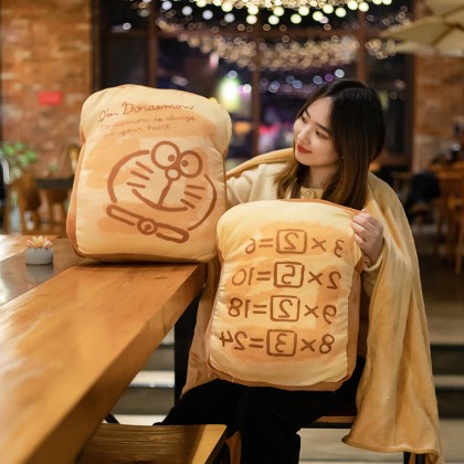 Doraemon Memory Bread Pillow With Blanket   叮当猫记忆面包枕头被