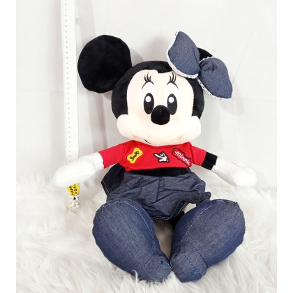 Disney Jeans Couple Mickey/Minnie SoftToys/PlushToys/KidsToys 25-35cm 迪士尼牛仔米奇米妮25厘米-35厘米 Disney Jeans Couple Mickey/Minnie SoftToys/PlushToys/KidsToys 25-35cm 迪士尼牛仔米奇米妮25厘米-35厘米