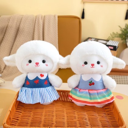 Flower Skirt Sheep 7INCH 21CM   花裙小绵羊 7寸 21厘米