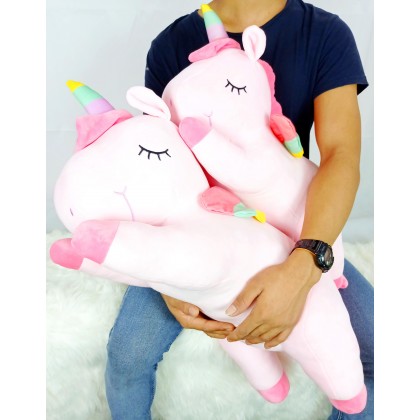 Unicorn（Stretch Cotton）SoftToys/PlushToys/KidsToys 50cm 趴姿太空棉独角马娃娃玩具公仔50厘米