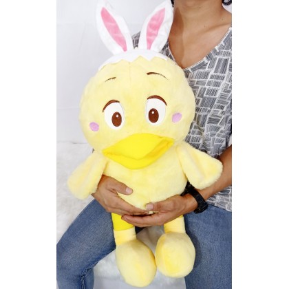 Little Yellow Chicken SoftToys/PlushToys/KidsToys 60cm 兔耳小鸡娃娃玩具公仔60厘米 Patung Beruang