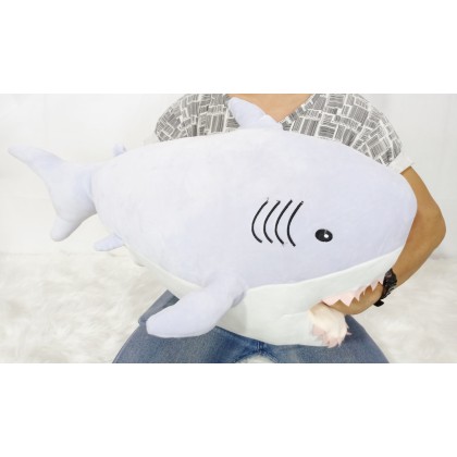 {M'SIA STOCK} Big Shark SoftToys/PlushToys/KidsToys 70cm 暖手鲨鱼娃娃玩具公仔70厘米 Patung Beruang
